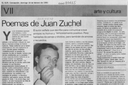 Poemas de Juan Zuchel Poemas de Juan Zuchel