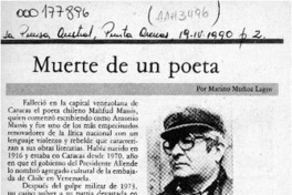 Muerte de un poeta Muerte de un poeta