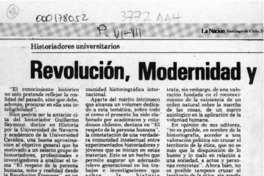 Revolución, modernidad y democracia  [artículo] Cristián Antoine.
