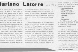 Mariano Latorre  [artículo].