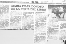 María Pilar Donoso en la feria del libro María Pilar Donoso en la feria del libro