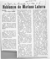 Hablemos de Mariano Latorre  [artículo] José Vargas Badilla.