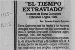 "El tiempo extraviado" "El tiempo extraviado"