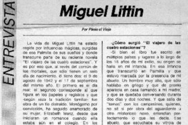 Miguel Littin  [artículo] Plinio el Viejo.