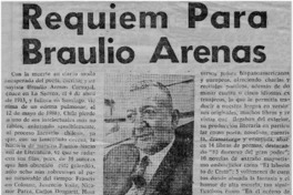 Réquiem para Braulio Arenas Réquiem para Braulio Arenas