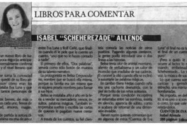 Isabel "Scherezade" Allende Isabel "Scherezade" Allende