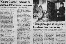 "Canto grande", defensa de chilena del Sendero Luminoso "Canto grande", defensa de chilena del Sendero Luminoso