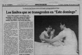 Los límites que se transgreden en "Este domingo"  [artículo] Marta Hansen.
