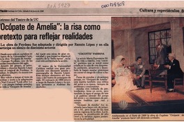 "Ocúpate de Amelia", la risa como pretexto para reflejar realidades  [artículo].