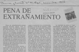 Pena de extrañamiento Pena de extrañamiento