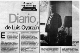 Diario, de Luis Oyarzún Diario, de Luis Oyarzún