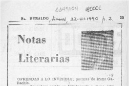 Notas literarias  [artículo] Mesa Seco.