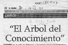 "El Arbol del conocimiento"  [artículo].