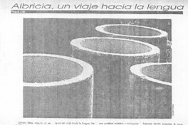 Albricia, un viaje hacia la lengua Albricia, un viaje hacia la lengua
