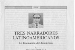 Tres narradores latinoamericanos