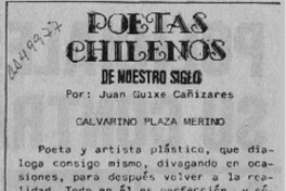 Poetas chilenos de nuestro siglo  [artículo] Juan Guixé Cañizares.