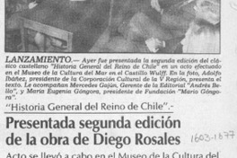 Presentada segunda edición de la obra de Diego Rosales Presentada segunda edición de la obra de Diego Rosales