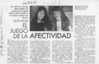 El juego de la afectividad  [artículo] María Paula Avilés.