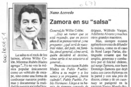 Zamora en su "salsa"  [artículo] Nano Acevedo.