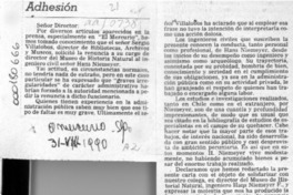 Adhesión  [artículo] Rómulo García T.