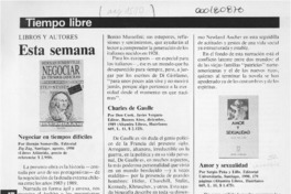 Tiempo libre  [artículo].