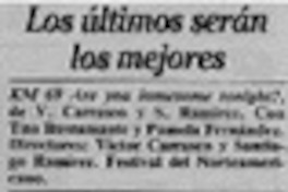 Los últimos serán los mejores Los últimos serán los mejores