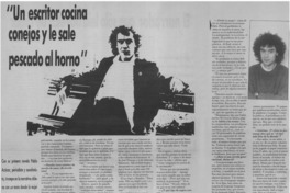 "Un escritor cocina conejos y le sale pescado al horno" "Un escritor cocina conejos y le sale pescado al horno"