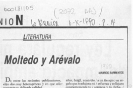 Moltedo y Arévalo  [artículo] Mauricio Barrientos.