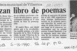 Lanzan libro de poemas  [artículo] René Muñoz Alvarez.