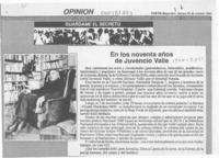 En los noventa años de Juvencio Valle  [artículo].