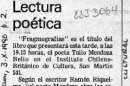 Lectura poética