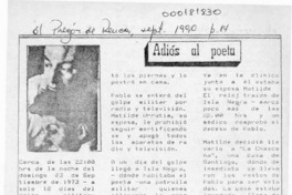 Adiós al poeta  [artículo].