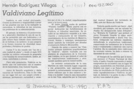 Valdiviano legítimo Valdiviano legítimo