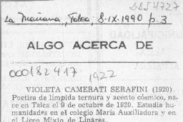 Algo acerca de  [artículo].