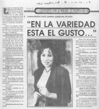 "En la variedad está el gusto -- "  [artículo].