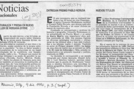 Noticias nacionales  [artículo].
