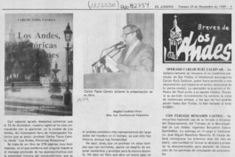 Los Andes, históricas relaciones Los Andes, históricas relaciones