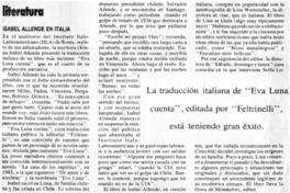 Isabel Allende en Italia