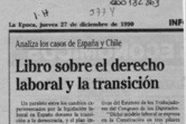 Libro sobre el derecho laboral y la transición Libro sobre el derecho laboral y la transición