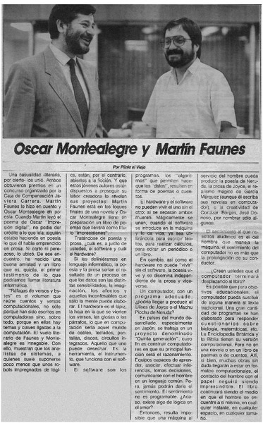 Oscar Montealegre y Martín Faunes