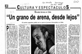 "Un grano de arena, desde lejos"  [artículo] Mili Rodríguez.