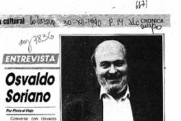 Osvaldo Soriano  [artículo] Plinio el Viejo.