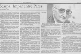 Scarpa, impar entre pares Scarpa, impar entre pares