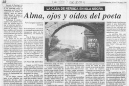 Alma, ojos y oídos del poeta  [artículo] Enrique Gutiérrez Aicardi.