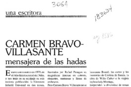 Carmen Bravo-Villasante, mensajera de las hadas  [artículo] Manuel Peña Muñoz.