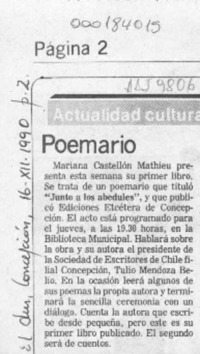 Poemario  [artículo].
