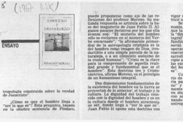 Libertad y desarrollo  [artículo] Aníbal Vial E.