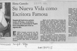 Su nueva vida como escritora famosa  [artículo] Carola Oyarzún L.