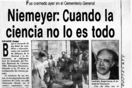 Niemeyer, cuando la ciencia no lo es todo  [artículo] Iván Bueno.