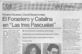 El forastero y Catalina en "Las tres Pascualas"  [artículo] A. Maack.